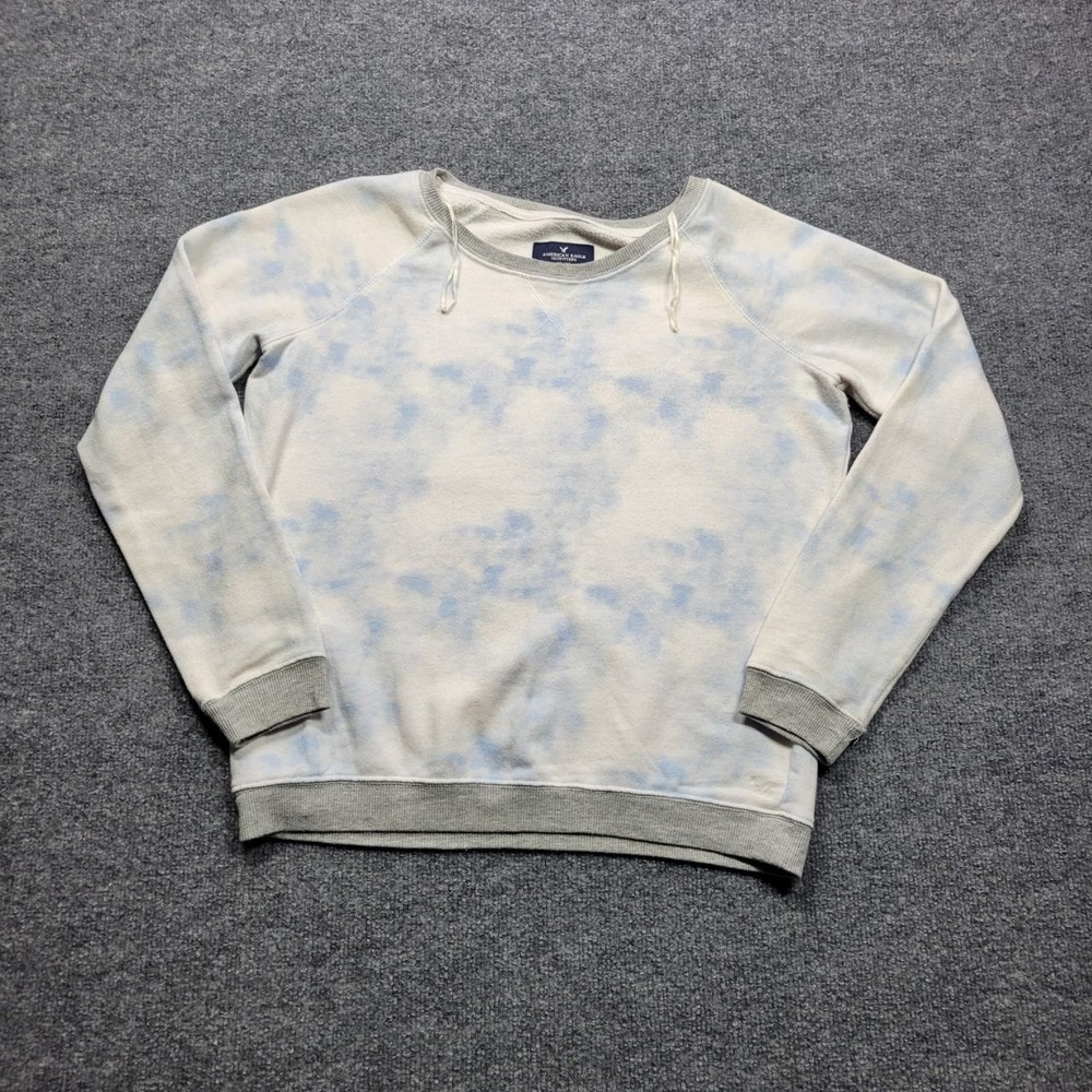 American Eagle Outfitters Sweatshirt Mens Medium Gray Cloud Wash Pullover Casual
